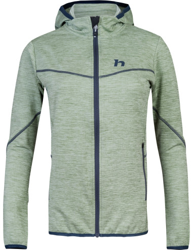 Ladies trekking sweatshirt DAGNYS HOODY basil mel