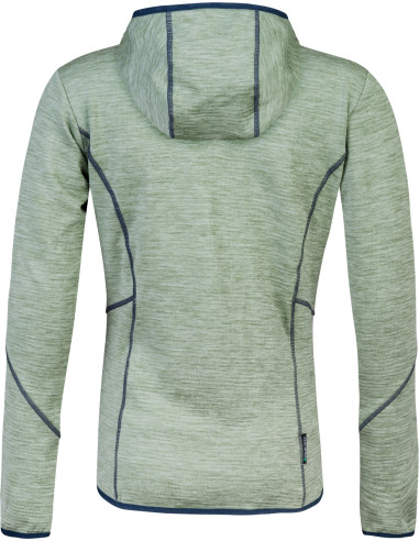 Ladies trekking sweatshirt DAGNYS HOODY basil mel