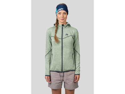 Ladies trekking sweatshirt DAGNYS HOODY basil mel