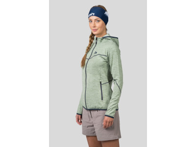 Ladies trekking sweatshirt DAGNYS HOODY basil mel