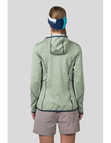 Ladies trekking sweatshirt DAGNYS HOODY basil mel