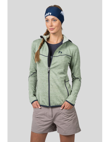 Ladies trekking sweatshirt DAGNYS HOODY basil mel