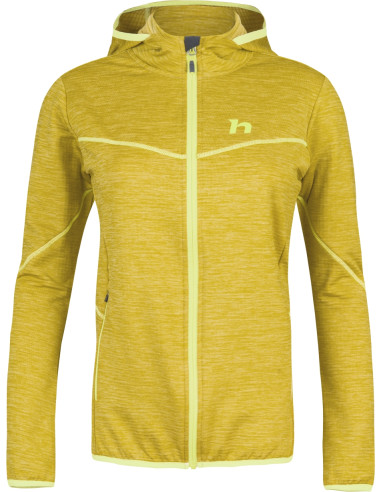 Ladies trekking sweatshirt DAGNYS HOODY citronelle mel