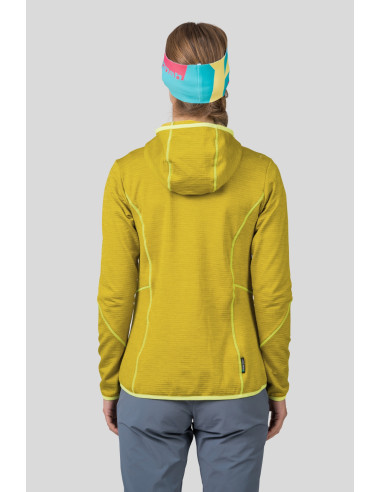 Ladies trekking sweatshirt DAGNYS HOODY citronelle mel