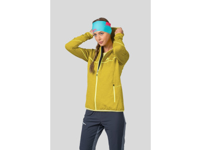 Ladies trekking sweatshirt DAGNYS HOODY citronelle mel