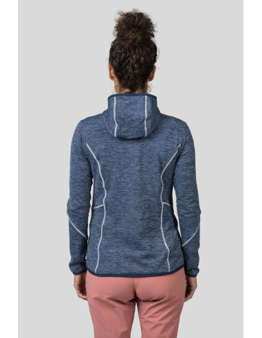 Ladies trekking sweatshirt DAGNYS HOODY india ink mel