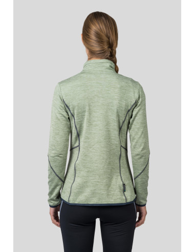 Ladies trekking sweatshirt DAGNYS basil mel