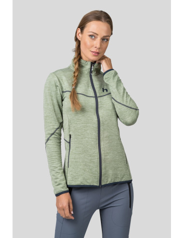 Ladies trekking sweatshirt DAGNYS basil mel