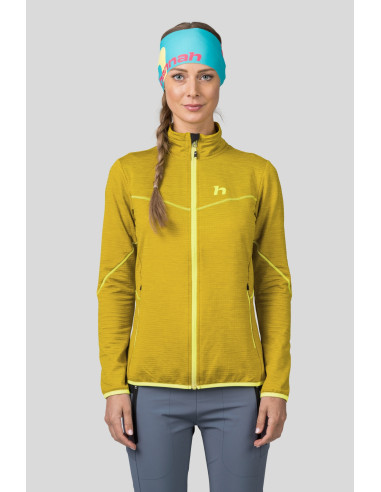 Ladies trekking sweatshirt DAGNYS citronelle mel