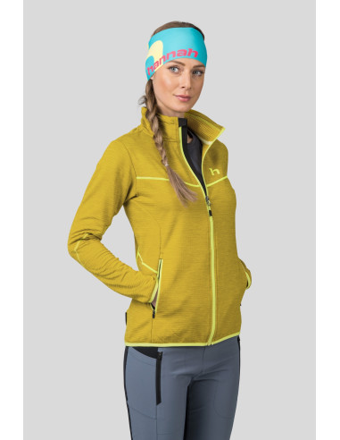 Ladies trekking sweatshirt DAGNYS citronelle mel