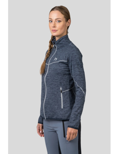 Ladies trekking sweatshirt DAGNYS india ink mel