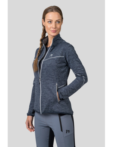 Ladies trekking sweatshirt DAGNYS india ink mel