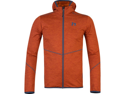 Mens trekking sweatshirt DAMAR HOODY burnt orange mel
