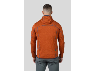 Mens trekking sweatshirt DAMAR HOODY burnt orange mel