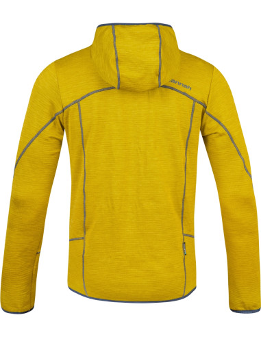 Mens trekking sweatshirt DAMAR HOODY citronelle mel