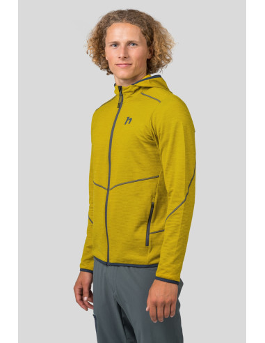 Mens trekking sweatshirt DAMAR HOODY citronelle mel