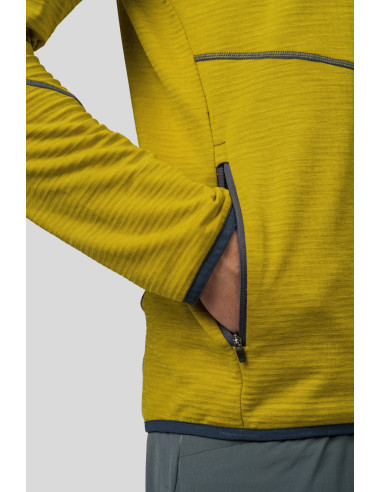 Mens trekking sweatshirt DAMAR HOODY citronelle mel