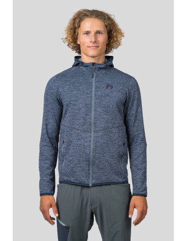 Mens trekking sweatshirt DAMAR HOODY india ink mel