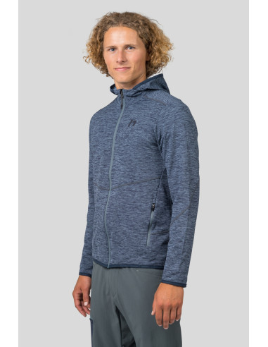 Mens trekking sweatshirt DAMAR HOODY india ink mel