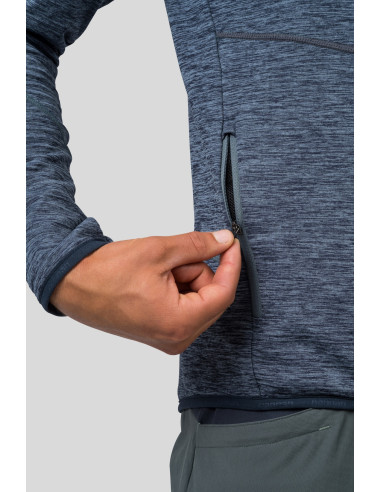 Mens trekking sweatshirt DAMAR HOODY india ink mel