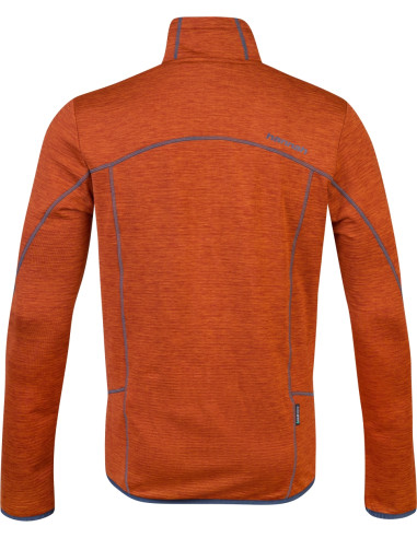 Mens trekking sweatshirt DAMAR burnt orange mel