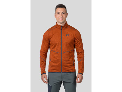 Mens trekking sweatshirt DAMAR burnt orange mel