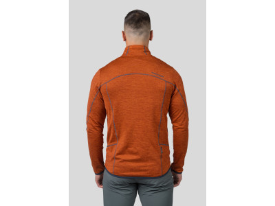 Mens trekking sweatshirt DAMAR burnt orange mel