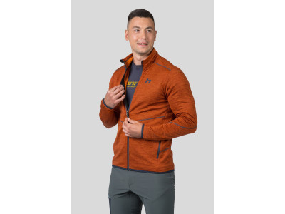 Mens trekking sweatshirt DAMAR burnt orange mel