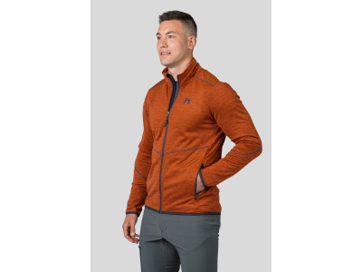 Mens trekking sweatshirt DAMAR burnt orange mel