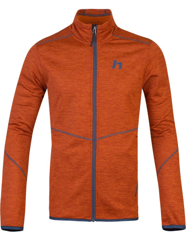 Mens trekking sweatshirt DAMAR burnt orange mel