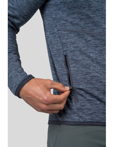 Mens trekking sweatshirt DAMAR india ink mel