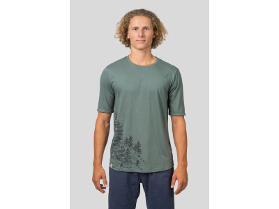 Mens leisure time short sleeve T-shirt FLIT dark forest