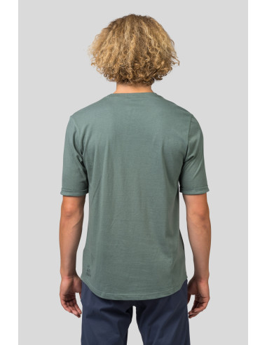 Mens leisure time short sleeve T-shirt FLIT dark forest