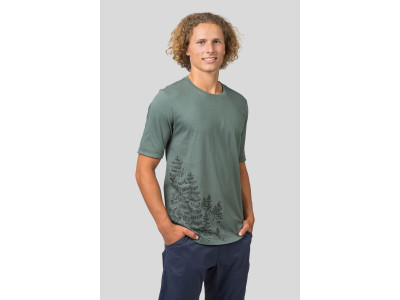 Mens leisure time short sleeve T-shirt FLIT dark forest