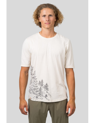 Mens leisure time short sleeve T-shirt FLIT light gray