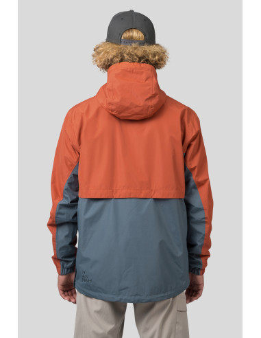 Mens jacket FOUNDER mecca orange / balsam green