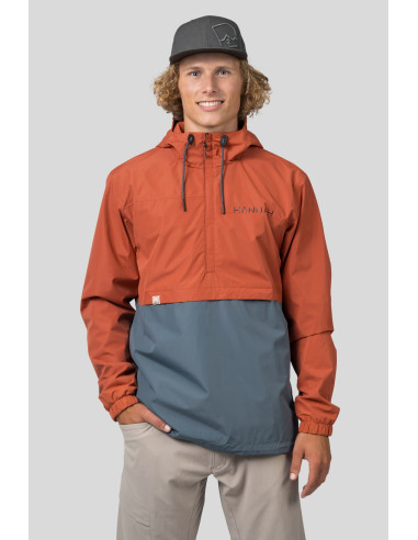 Mens jacket FOUNDER mecca orange / balsam green