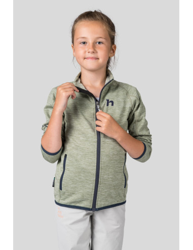 Kids trekking sweatshirt GERY JR basil mel