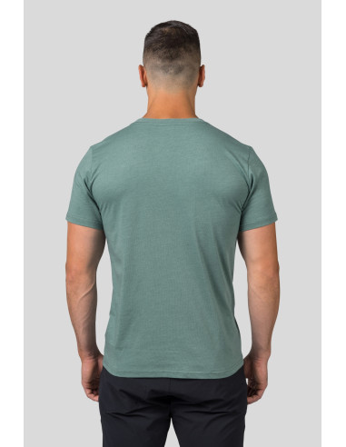 Mens leisure time short sleeve T-shirt GREM green mel