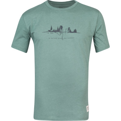 Mens leisure time short sleeve T-shirt GREM green mel