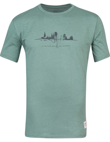 Mens leisure time short sleeve T-shirt GREM green mel