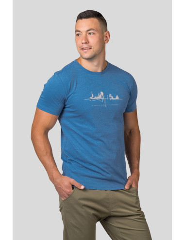 Mens leisure time short sleeve T-shirt GREM regatta mel