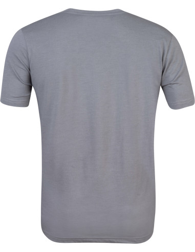Mens leisure time short sleeve T-shirt GREM steel gray mel