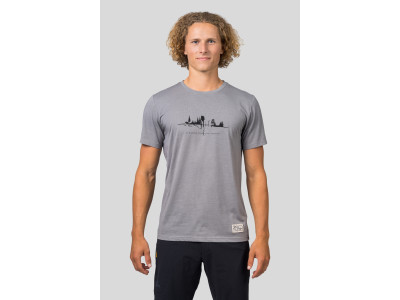 Mens leisure time short sleeve T-shirt GREM steel gray mel