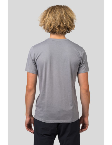 Mens leisure time short sleeve T-shirt GREM steel gray mel