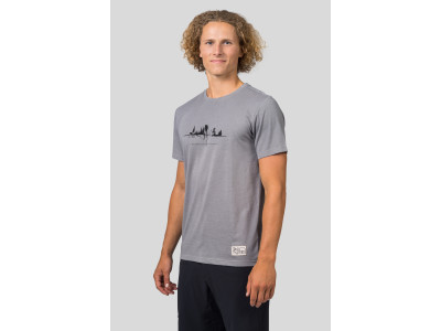 Mens leisure time short sleeve T-shirt GREM steel gray mel