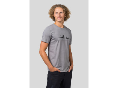Mens leisure time short sleeve T-shirt GREM steel gray mel