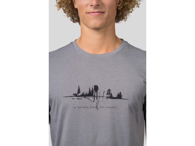 Mens leisure time short sleeve T-shirt GREM steel gray mel