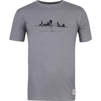 Mens leisure time short sleeve T-shirt GREM steel gray mel