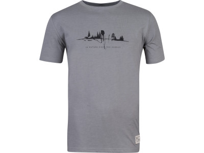 Mens leisure time short sleeve T-shirt GREM steel gray mel